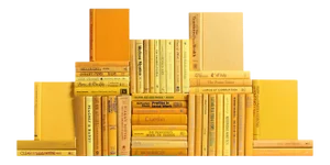 Decorative Books - Daffodil Book Wall - Set of 50 Yellow Books
