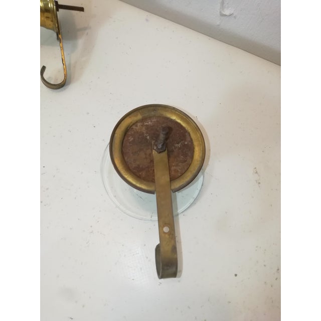 Vintage Italian Glass and Brass Coat Rack from Fontana Arte, 1950s, Set of 4 For Sale - Image 11 of 12