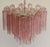 Toni Zuccheri Tronchi Chandeliers with 36 Pink Glasses in the Style of Toni Zuccheri, Murano, 1990, Set of 4 For Sale - Image 4 of 13