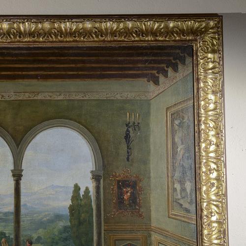 Painting, View, 1900s, Oil on Canvas For Sale - Image 3 of 9