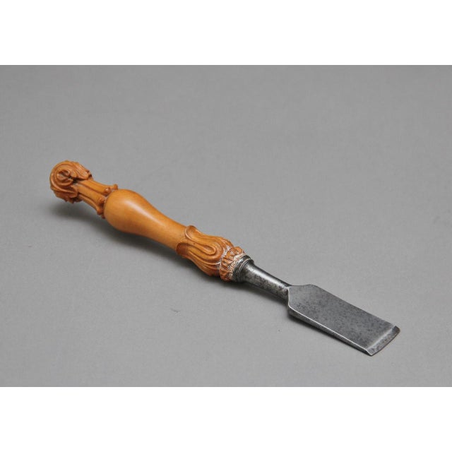 Antique Ceremonial Launching Mallet and Chisel, 1880, Set of 2 For Sale - Image 3 of 12