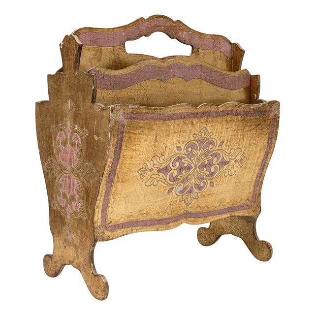 20th Century Italian Wooden Newspaper Stand For Sale