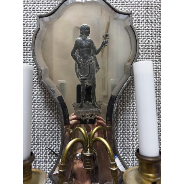 Italian Early 20th Century Venetian Mirrored Sconces - A Pair For Sale - Image 3 of 7