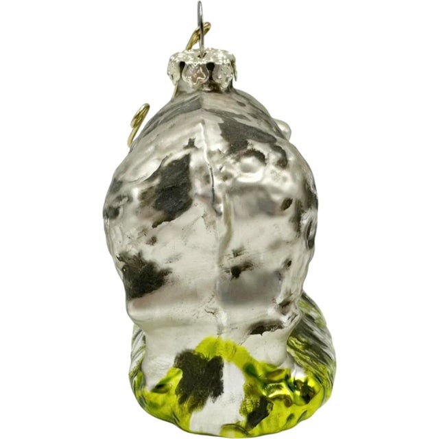 Early 21st Century Sheep Farm Animal Glass Christmas Holiday Ornament For Sale - Image 5 of 11