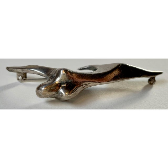 1981 “Dance” Cast Sterling Figural Pin by Nic Jonk For Sale - Image 4 of 9