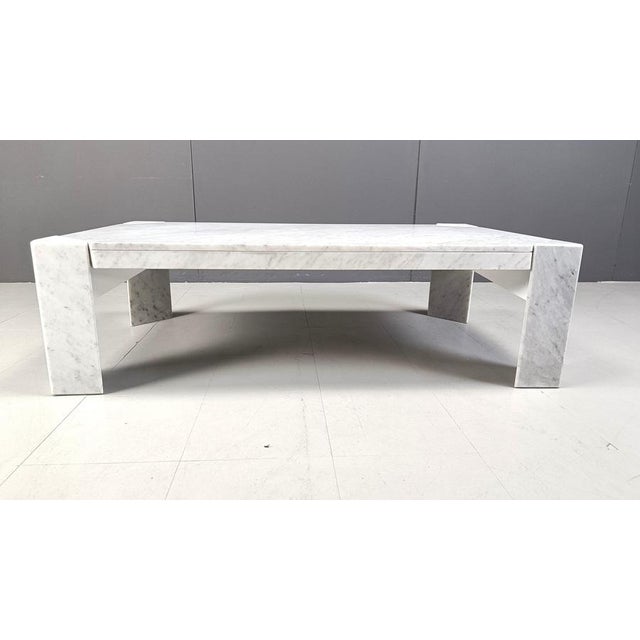 1970s Vintage Italian Marble Coffee Table, 1970s For Sale - Image 5 of 12