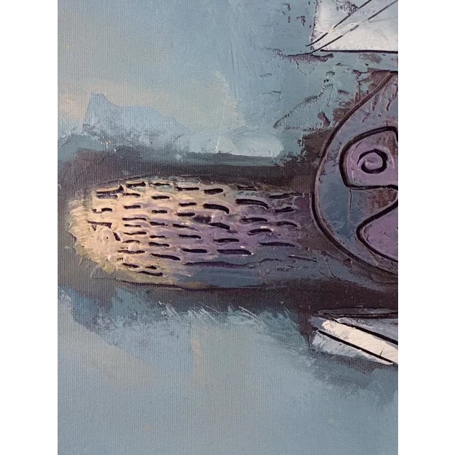 Hector Ramirez Ortega, Composition, 1989, Mixed Media on Canvas For Sale - Image 4 of 7