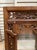 Vintage Indian Hand-Carved Teak Architectural Shutter Mirror, 32" For Sale - Image 4 of 18