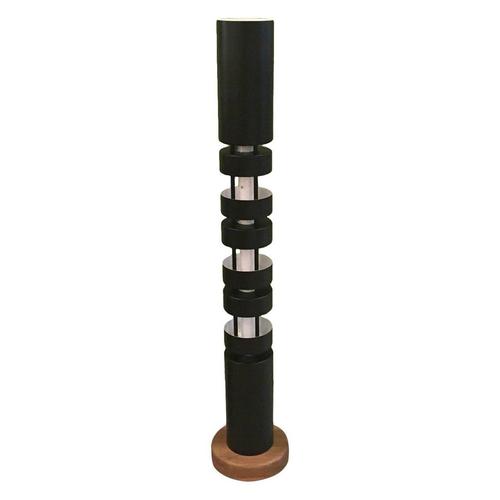 Metal Mid-Century Modern Small Totem Column Floor Lamp by Serge Mouille For Sale - Image 7 of 7