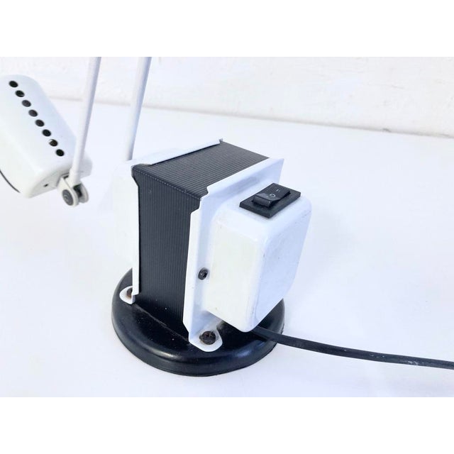 Black Lumina Daphine Table Lamp by Tommaso Cimini, 1980s For Sale - Image 8 of 12