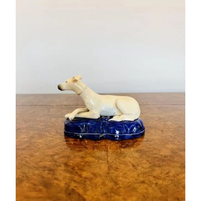Victorian Staffordshire Greyhound, 1860s For Sale - Image 6 of 6