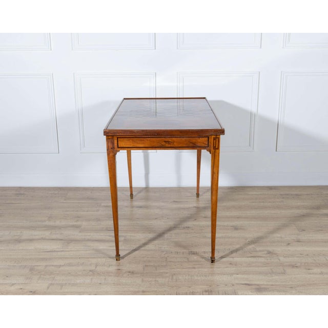 Late 18th-Century Tric Trac Games Table in Varnished Marquetry For Sale - Image 11 of 13