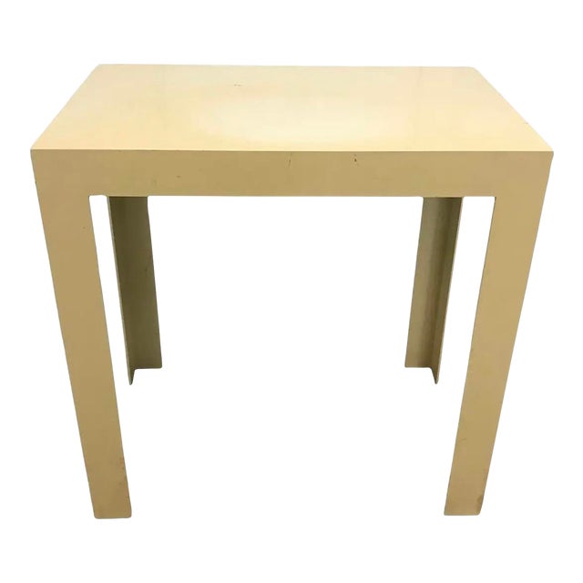 Vintage Mid Twentieth Century Molded Plastic One Piece Parsons Hall Table in the Style of Syroco or Kartell For Sale