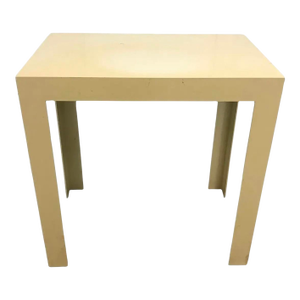 Vintage Mid Twentieth Century Molded Plastic One Piece Parsons Hall Table in the Style of Syroco or Kartell