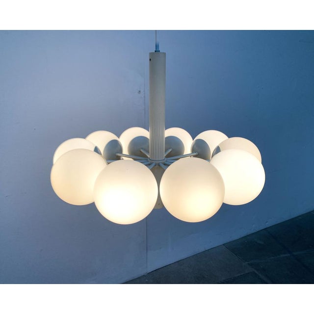Mid-Century German Space Age Minimalist Chandelier from Kaiser Leuchten, 1960s For Sale - Image 6 of 18