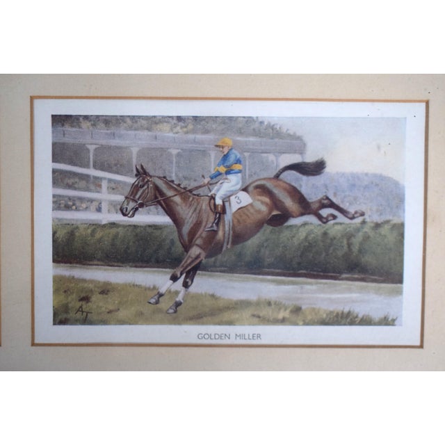 Paper A Set of Four Framed Images Relating to 1930s Horseracing Derby & Grand National Etc For Sale - Image 7 of 7