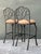Metal Vintage Veneman Cast Aluminum Branch Barstools. - A Pair For Sale - Image 7 of 12
