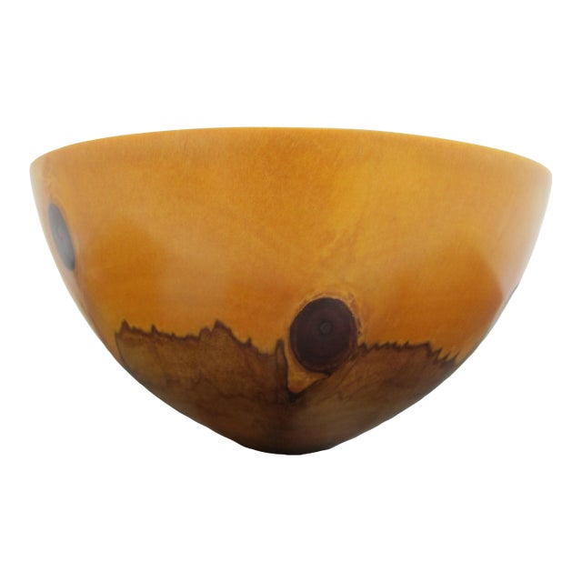 Jess Craig Turned Norfolk Island Pine Wood Studio Hawaii Art Footed Bowl For Sale