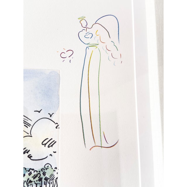 Late 20th Century Late 20th Century Peter Max "Without Borders" Hand-Colored Etching With Remarques, Signed Limited Edition For Sale - Image 5 of 11