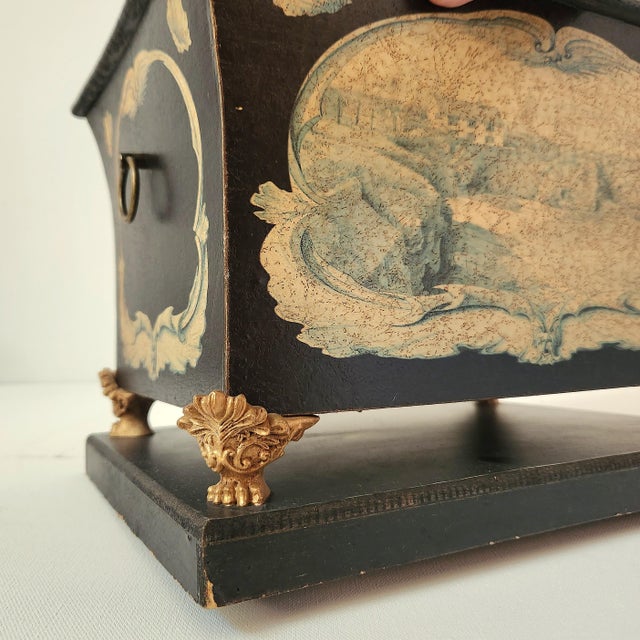 Painted Wood Box With Paws For Sale In New York - Image 6 of 7