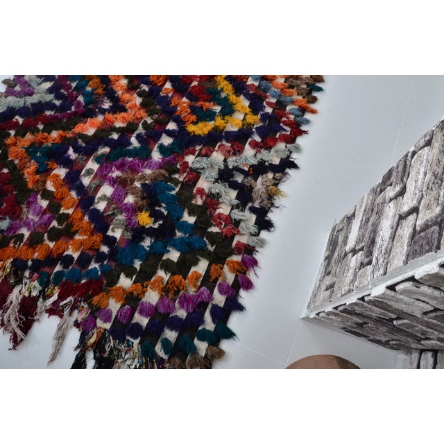 1960s Angora Wool Anatolian Home Living Rug For Sale - Image 10 of 10