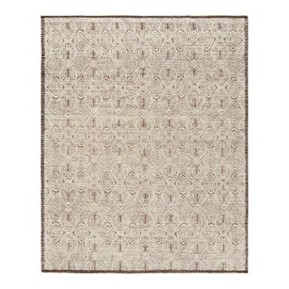 Rug & Kilim’s Moroccan Style Rug in Beige-Brown with Geometric Patterns - 9x12 For Sale