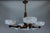 Art Deco French Coppered Metal and Opalescent Glass Chandelier from Ezan, 1930s For Sale - Image 18 of 18