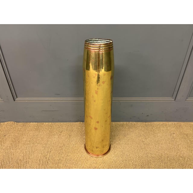 Goldenrod Vintage Shell Casing Stick Stand, 1961 For Sale - Image 8 of 8