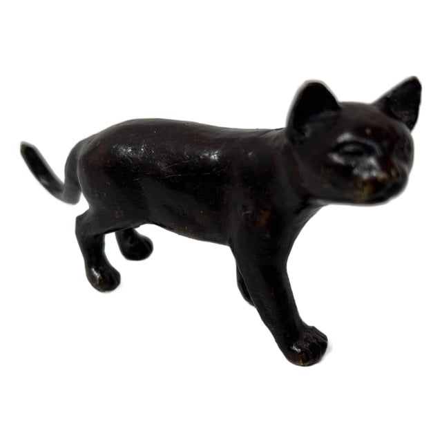 Le Chat Figurine in Bronze, 20th Century For Sale