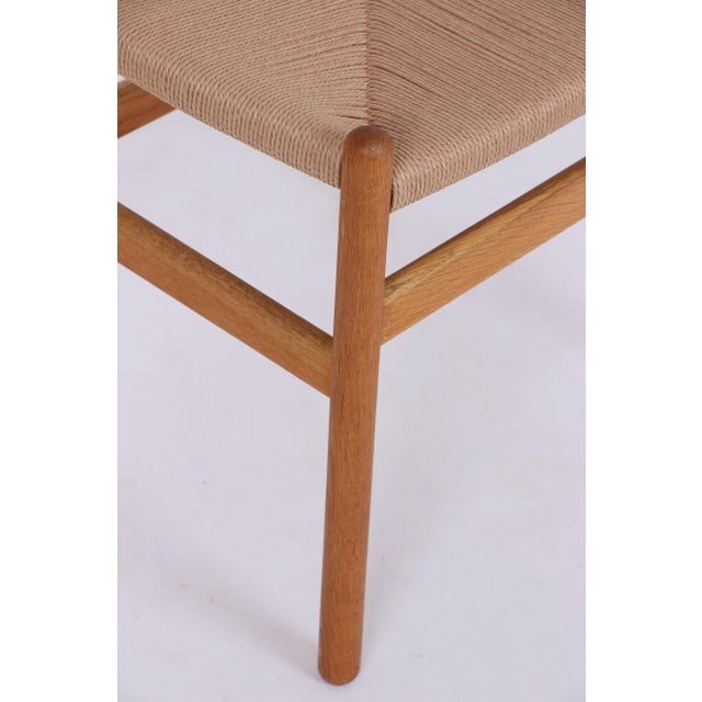Oak Chairs with Paper Weaving by Kurt Østervig, Denmark, 1960s, Set of 4 For Sale - Image 10 of 12