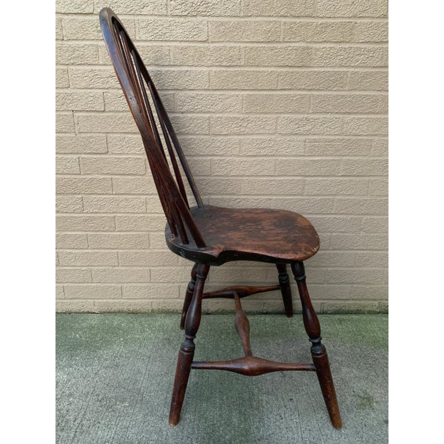 Circa 1790 American Windsor Bow-Back Side Chair With Original Patina For Sale - Image 13 of 13