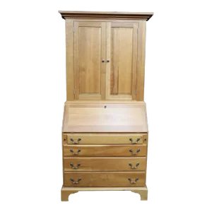 Bench-Made Blind Door Cherry Secretary
