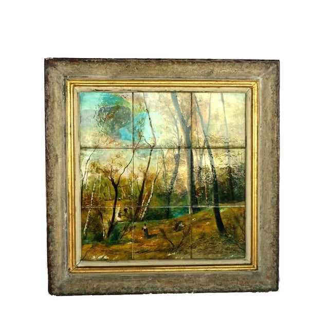 Italian Ceramic Tiles Landscape Pottery by Ivo Sassi, 1950s For Sale - Image 12 of 12