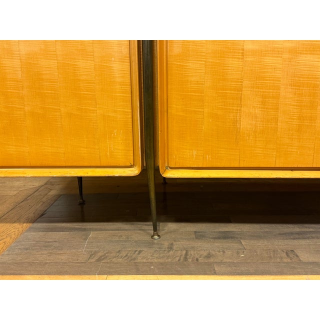 Mid 20th Century Silvio Cavatorta Italian Birch Wood Wardrobe With Three Sections For Sale - Image 12 of 12