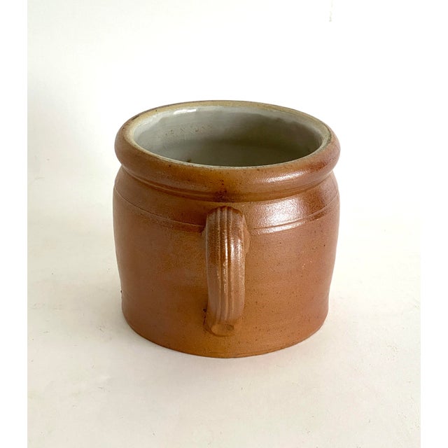Early 20th Century 1950s French Burgundy Stoneware Pot For Sale - Image 5 of 9