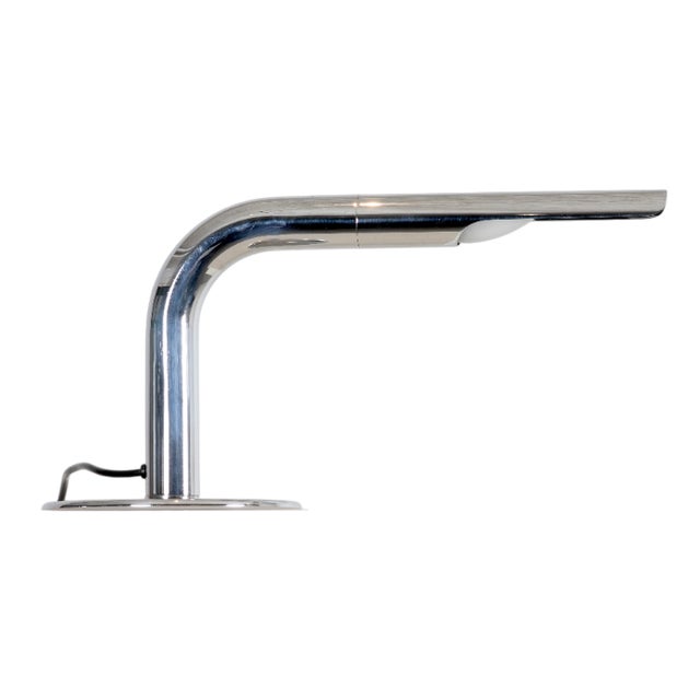 Metallic Table Lamp attributed to Ingo Maurer For Sale