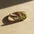 Toi et Moi Gemstone Ring: Peridot and Moissanite. Perfect "You n I" Gold Birthmonth gemstones ring. Metal: 925 silver +...