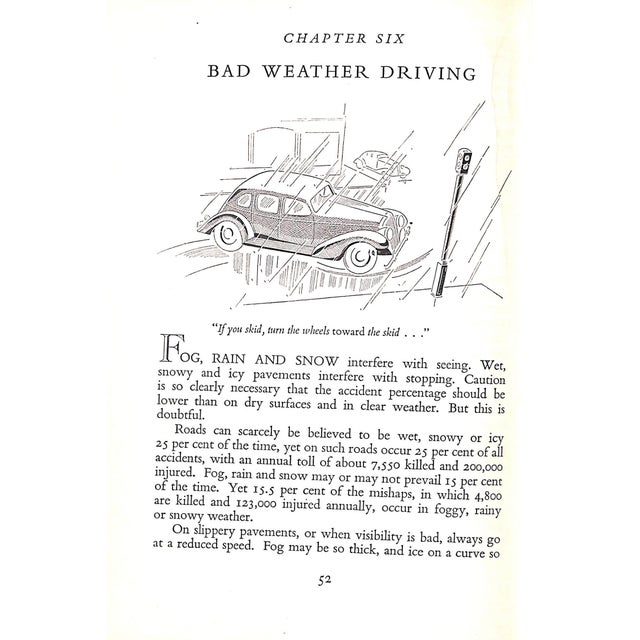 Traditional "Common Sense: In Driving Your Car" 1936 Douglas, Richard Alexander For Sale - Image 3 of 7