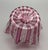 Murano Vintage Latticino Murano Style Cranberry & White Art Glass Handkerchief Vase For Sale - Image 4 of 6