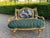 1970 French Louis XVI Gold Green Velvet Settee - 1 Pc For Sale - Image 13 of 18