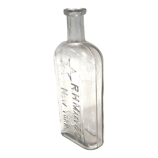 1920s RH Macy's New York Apothecary Bottle For Sale