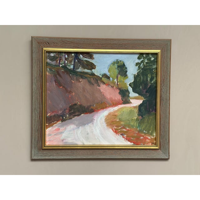 Bente Bjerregaard, Warm Day, France, 1982, Oil on Canvas, Framed For Sale - Image 6 of 18