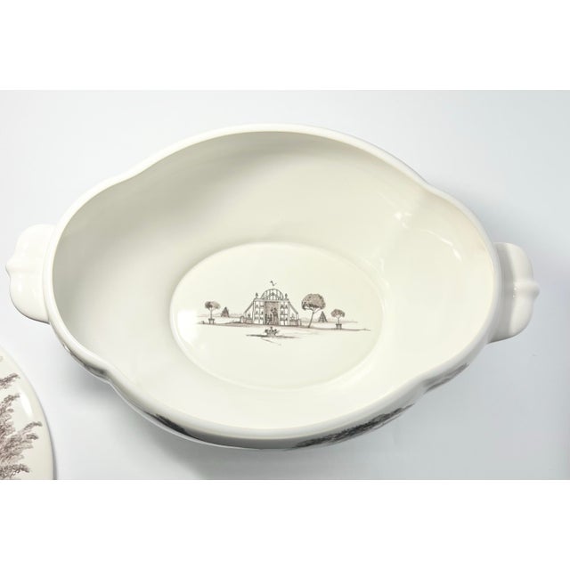 Juliska “Country Estate, Flint (Gray)” Stoneware Soup Tureen Bowl & Lid For Sale - Image 9 of 11
