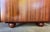 1980s Hickory Kaylyn "Gear" Mahogany & Birdseye Maple Bar Cabinet Storage Cabinet and Foot For Sale - Image 6 of 16