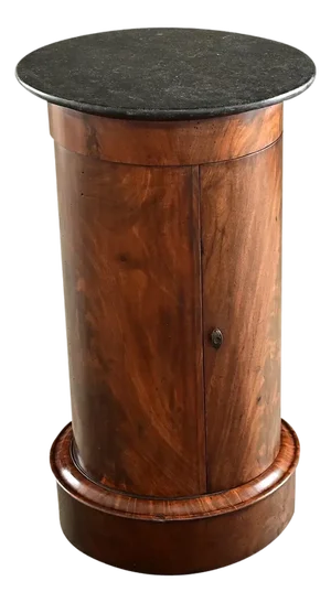French 19th Century Mahogany and Marble Bedside Cabinet