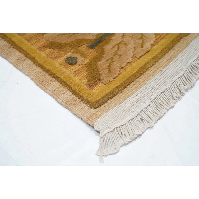 Orange Turkish Sumak Rug 6'0" X 9'0" For Sale - Image 8 of 9