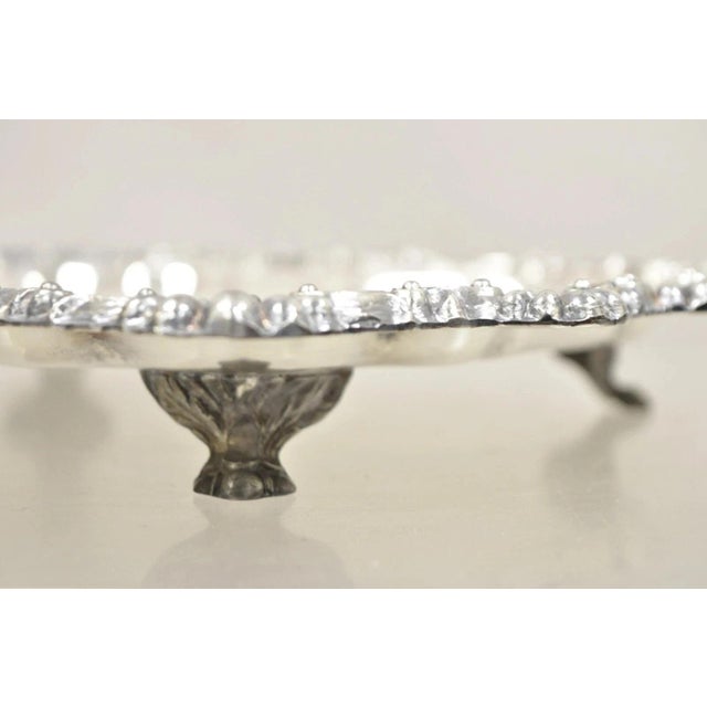 Vintage Fb Rogers 6720 Victorian Style Silver Plated Small Serving Dish Platter For Sale In Philadelphia - Image 6 of 10
