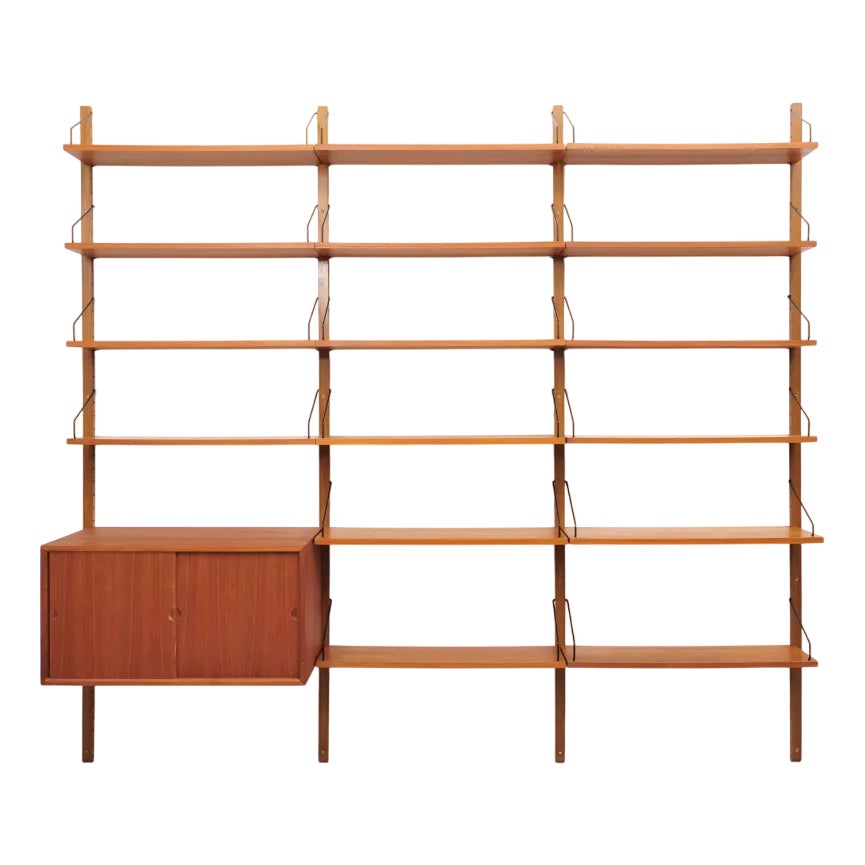 Royal System Teak Wall Shelf by Poul Cadovius for Cado, 1950s