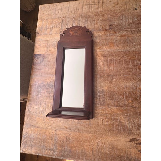 1980s Federal Style Mirror With Shelf For Sale In Charleston - Image 6 of 10