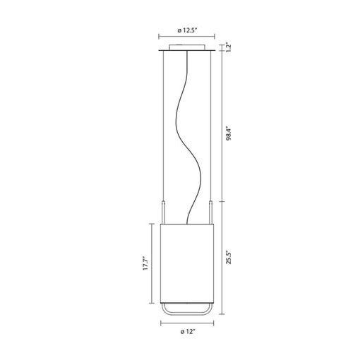 Gold Alistair T Suspension Lamp with Glass by Jordi Veciana for Parachilna For Sale - Image 8 of 9